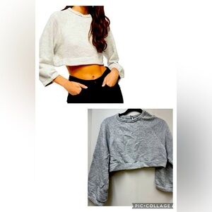 Free People *SAMPLE* Cropped Sweatshirt | Size XS